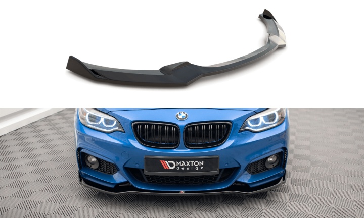 var-BM-2-22-MPACK-FD1T BMW 2-Serie F22 M-Sport 2013-2019 Frontsplitter V.1 Maxton Design 