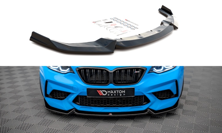 var-BM-2-87-M-COMP-FD2T BMW M2 Competition 2018-2020 Frontsplitter V.2 Maxton Design 