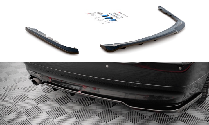 var-BM-3-90-RSD1T-RD1T BMW 3-Serie E90 2004-2008 Bakre Splitter (Med Splitters) V.1 Maxton Design 