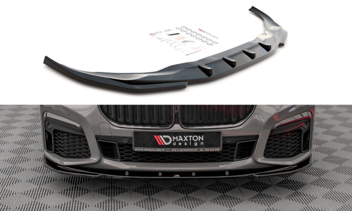 var-BM-7-11F-MPACK-FD1T BMW 7-Serie M-Paket G11 Facelift 2019+ Frontsplitter V.1 Maxton Design 