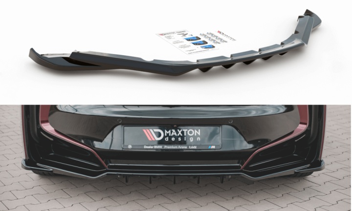 var-BM-I8-1-RD1T-RD2T BMW i8 2014-2020 Diffuser Med Splitters Maxton Design 