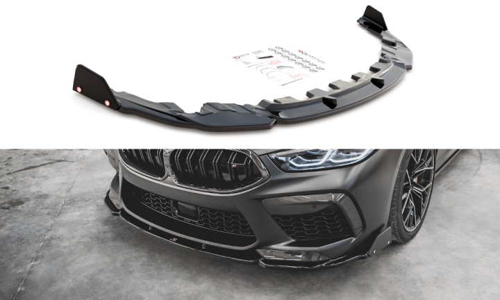 var-BM-M8-G16-FD1T-FSF BMW M8 Gran Coupe F93 2019+ Frontsplitter + Splitters V.1 Maxton Design 