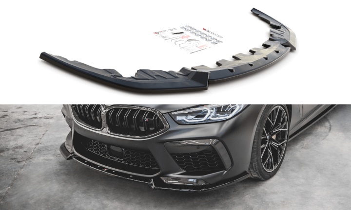 var-BM-M8-G16-FD3T BMW M8 Gran Coupe F93 2019+ Frontsplitter V.3 Maxton Design 