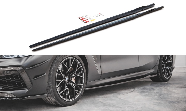 var-BM-M8-G16-GC-SD2T BMW M8 Gran Coupe F93 2019+ Sidoextensions V.2 Maxton Design 