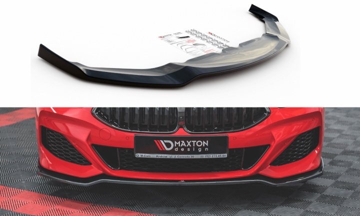 var-BM-M850-G15-FD2T BMW 8-Serie Gran / Coupe M-Pack G15 2018+ Frontsplitter V.2 Maxton Design 