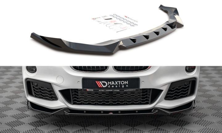 var-BM-X1-48-MPACK-FD2T BMW X1 M-Paket 2015-2019 Frontsplitter V.2 Maxton Design 