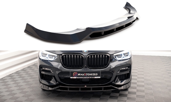 var-BM-X3-01-M40-FD1T-FD1 BMW X3 M40d G01 2019+ Frontsplitter V.1 Maxton Design 