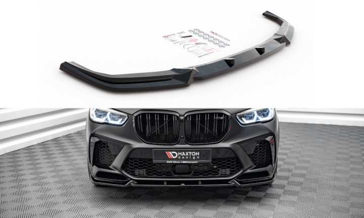 var-BM-X5M-05-FD1T BMW X5M F95 2018+ Frontsplitter V.1 Maxton Design 