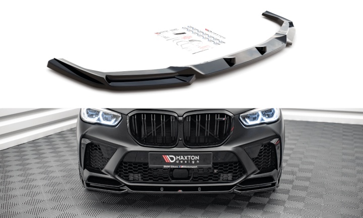 var-BM-X5M-05-FD2T BMW X5M F95 2018+ Frontsplitter V.2 Maxton Design 