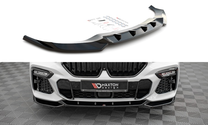 var-BM-X6-06-MPACK-FD1T BMW X6 M-Paket 2019+ Frontsplitter V.1 Maxton Design 