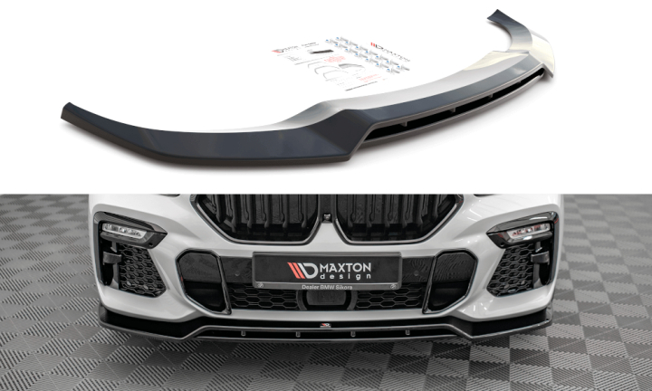 var-BM-X6-06-MPACK-FD2T-F BMW X6 M-Paket 2019+ Frontsplitter V.2 Maxton Design 