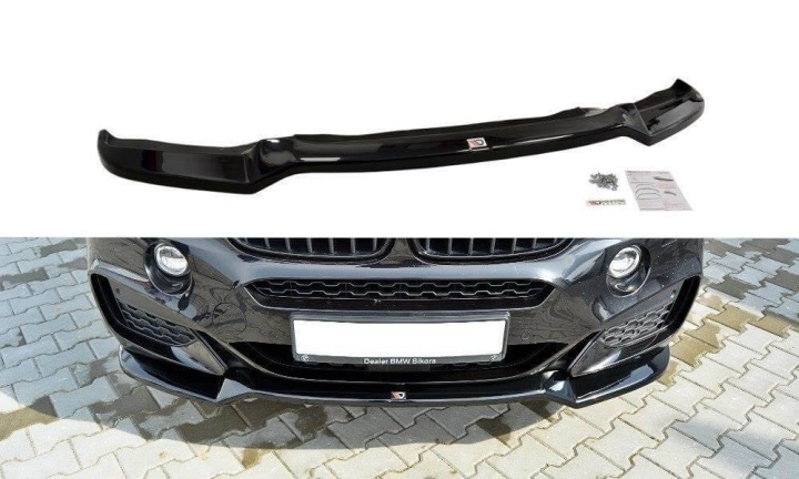 var-BM-X6-16-MPACK-FD1T BMW X6 M-Sport 2014-2019 Frontsplitter V.1 Maxton Design 