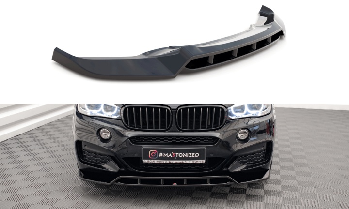 var-BM-X6-16-MPACK-FD2T-F BMW X6 M-Paket 2014-2019 Frontsplitter V.2 Maxton Design 