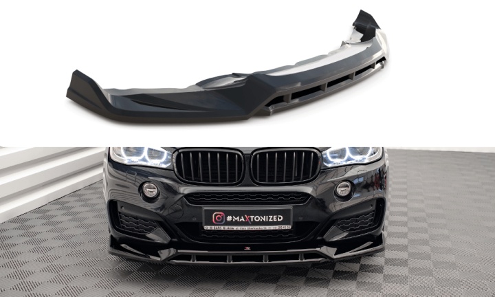 var-BM-X6-16-MPACK-FD3T-F BMW X6 M-Paket 2014-2019 Frontsplitter V.3 Maxton Design 