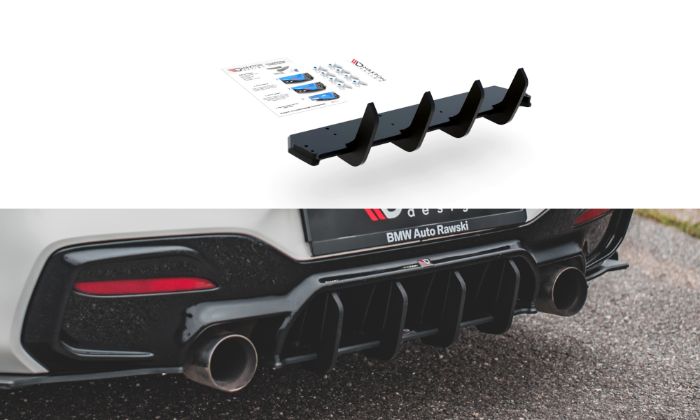 BMW M140I 2017-2019 Racing Diffuser V.4 Maxton Design i gruppen Bilmodeller / BMW / 1-serie 2-serie (F20-F23) 2011-2019 / Styling / Diffuser hos DDESIGN AB (var-BM1F20FMCNC-RS4)