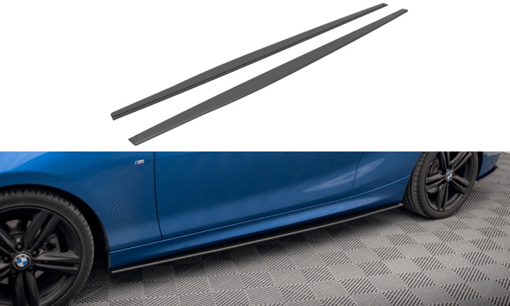 var-BM222MPACKCNC-SD1B BMW 2-Serie F22 M-Sport 2013-2019 Street Pro Sidoextensions V.1 Maxton Design 