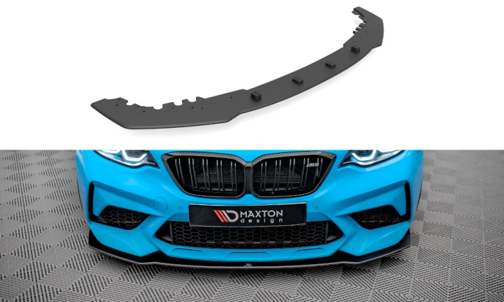 var-BM287MCOMPCNC-FD1B BMW M2 F87 2016-2021 Street Pro Frontsplitter V.1 Maxton Design 