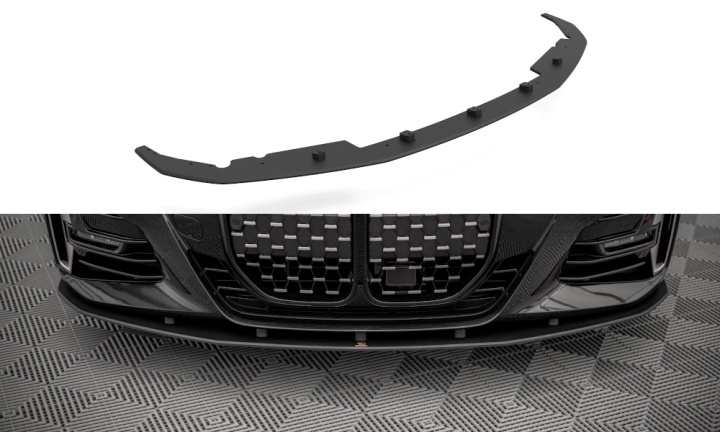 var-BM4G22MPACKCNC-FD1B BMW 4-serie G22 M-Sport 2021+ Street Pro Frontsplitter V.1 Maxton Design 