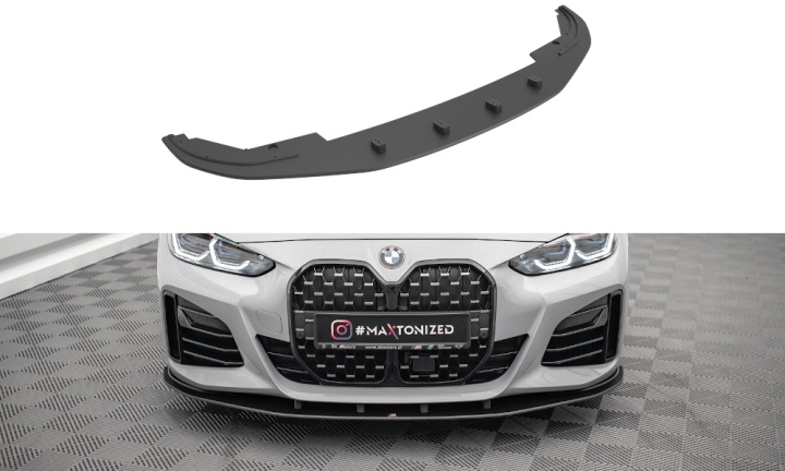 var-BM4G26MPACKGCCNC-FD1B BMW 4 Gran Coupe M-Pack G26 2021+ Street Pro Frontsplitter V.1 Maxton Design 