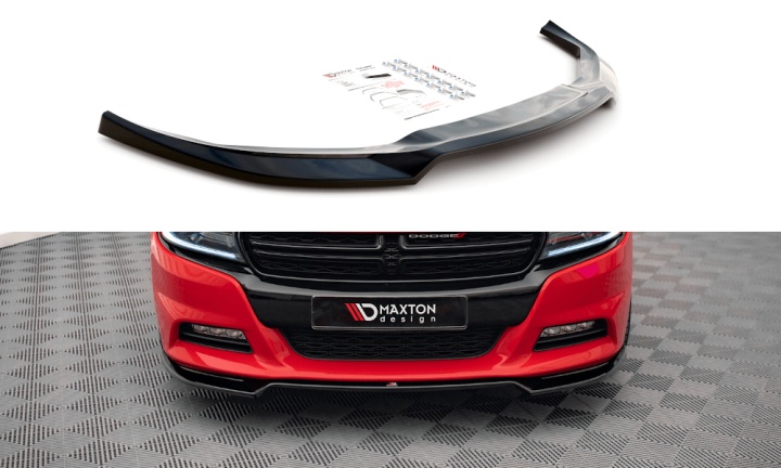 var-DO-CH-2-RT-FD2T Dodge Charger RT Mk7 Facelift 2014+ Frontsplitter V.2 Maxton Design 