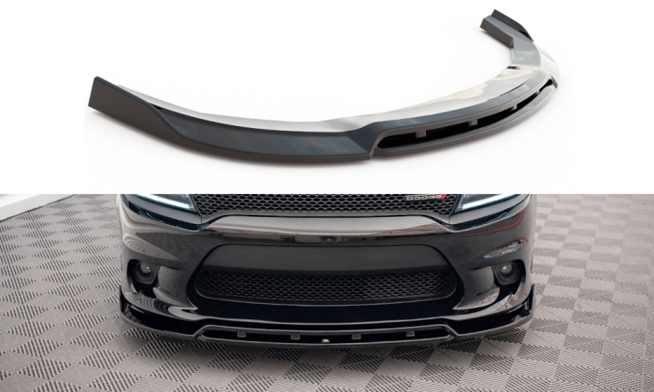 var-DO-CH-2-SRT-FD1T-FD1R Dodge Charger SRT Mk7 Facelift 2014+ Frontsplitter V.1 Maxton Design 