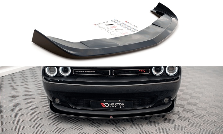 var-DO-CHL-3-RT-FD1T Dodge Challenger RT Mk3 Facelift 2014+ Frontsplitter V.1 Maxton Design 