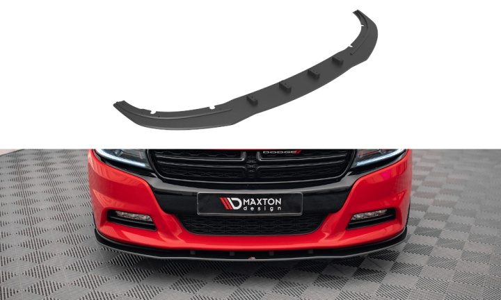 var-DOCH2RTCNC-FD1B Dodge Charger RT Mk7 Facelift 2014+ Street Pro Frontsplitter V.1 Maxton Design 