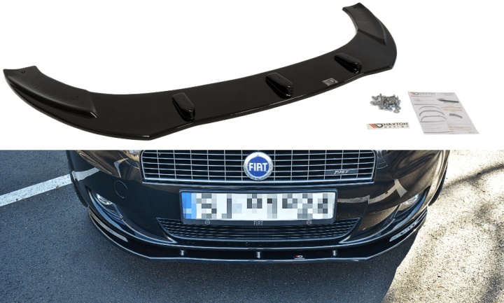 var-FI-GP-1-FD1T Fiat Grande Punto 2005-2012 Frontsplitter Maxton Design 