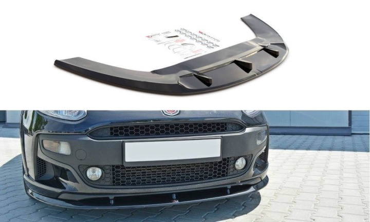 var-FI-PU-EVO-AB-FD1T Fiat Grande Punto Evo Abarth 2010-2014 Frontsplitter Maxton Design 