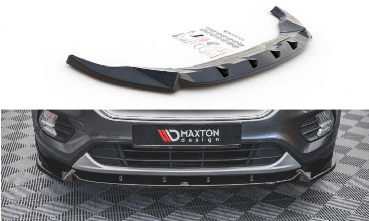 var-FO-ES-3-FD1T Ford Escape 2012-2019 Frontsplitter V.1 Maxton Design 