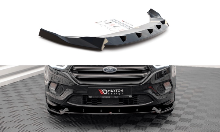 var-FO-ES-3-STLINE-FD2T Ford Escape ST-Line Mk3 2012-2019 Frontsplitter V.2 Maxton Design 