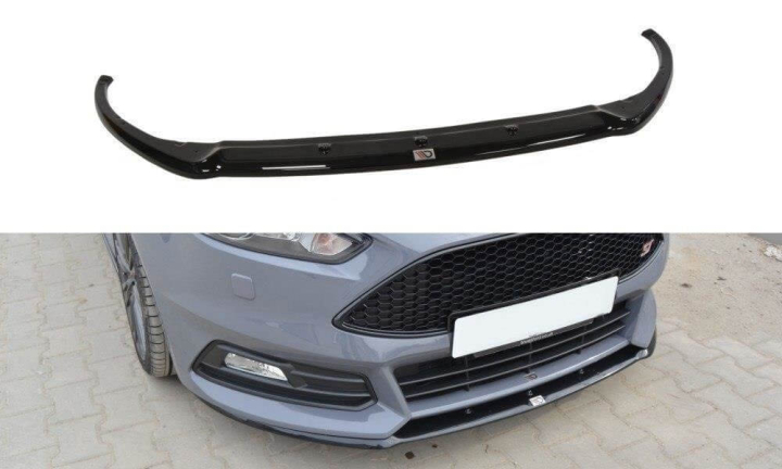 var-FO-FO-3F-ST-CUPRA-FD1 Ford Focus ST 2015-2018 Frontsplitter FL (Cupra) Maxton Design 