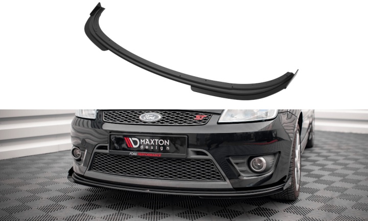 var-FOFI6STCNC-FD1B-FSF1G Ford Fiesta ST 2004-2008 Street Pro Frontsplitter + Splitters V.1 Maxton Design 