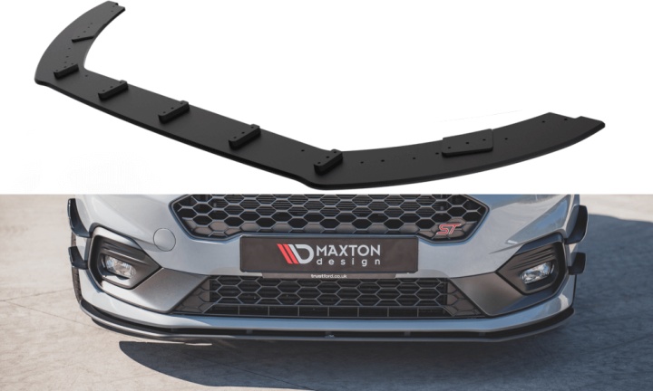 var-FOFI8STCNC-FD1B-FSF1G Ford Fiesta MK8 ST / ST-Line 2018+ Racing Durability Frontsplitter + Splitters V.1 Maxton Design 