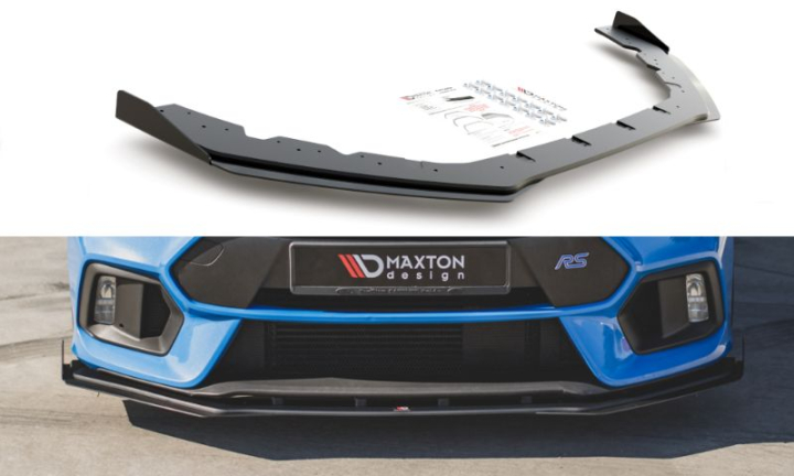 Ford Focus RS MK3 2015-2018 Racing Frontläpp / Frontsplitter + Splitters Maxton Design i gruppen Bilmodeller / Ford / Focus RS MK3 15-19 / Styling / Front hos DDESIGN AB (var-FOFO3RSCNC-FD1)