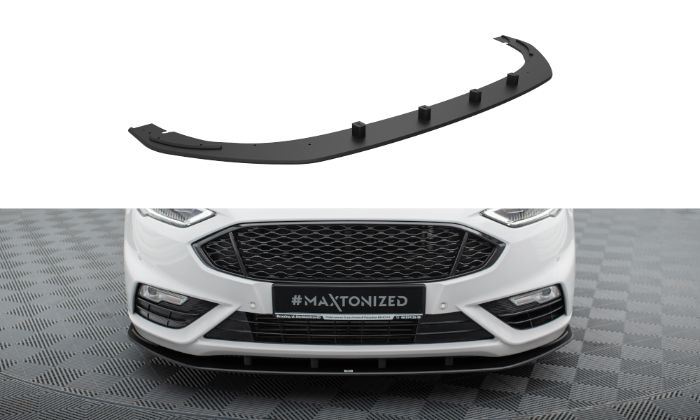 Ford Mondeo Sport Mk5 Facelift  2019-2022 / Fusion Sport Mk2 Facelift 2019-2020 Street Pro Frontläpp / Frontsplitter V.1 Maxton Design i gruppen Bilmodeller / Ford / Mondeo Mk5 14-22 / Styling hos DDESIGN AB (var-FOMO5FSPORTCNC-FD1B)