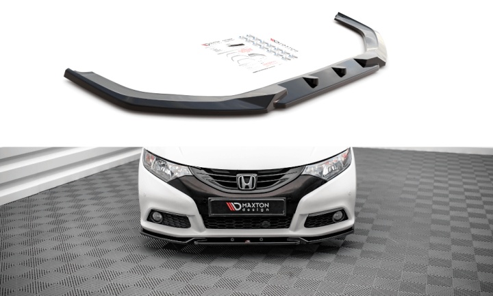 var-HO-CI-9-K-FD2T Honda Civic MK9 2011-2014 Frontsplitter V.2 Maxton Design 