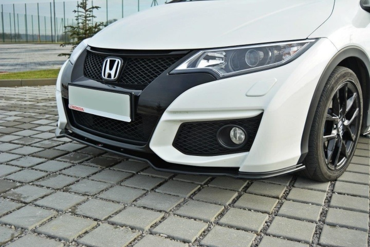 var-HO-CI-9F-FD1T Honda Civic MK9 Facelift 2014-2017 Frontsplitter Maxton Design 