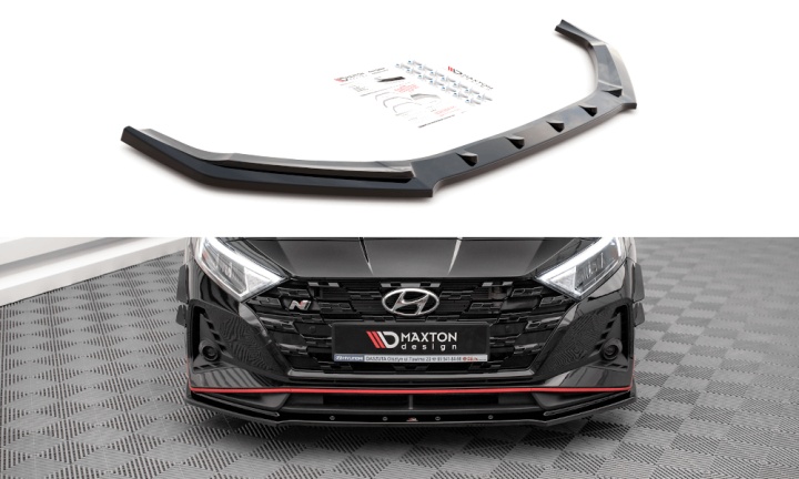 var-HY-I20-3-N-FD1T Hyundai I20 N MK3 2020+ Frontsplitter V.1 Maxton Design 