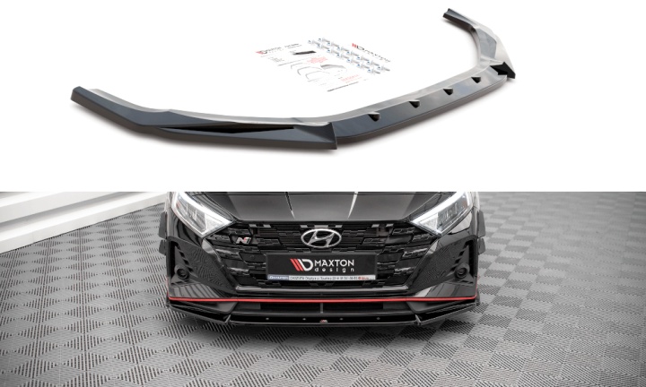 var-HY-I20-3-N-FD2T Hyundai I20 N MK3 2020+ Frontsplitter V.2 Maxton Design 