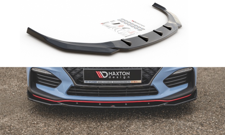 var-HY-I30-3-N-FD4T Hyundai I30 N 2017-2020 Frontsplitter V.4 Maxton Design 