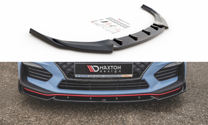 var-HY-I30-3-N-FD5T Hyundai I30 N 2017-2020 Frontsplitter V.5 Maxton Design 