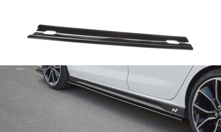 var-HY-I30-3-N-SD1T Hyundai I30 N 2017-2020 Sidoextensions V.1 Maxton Design 