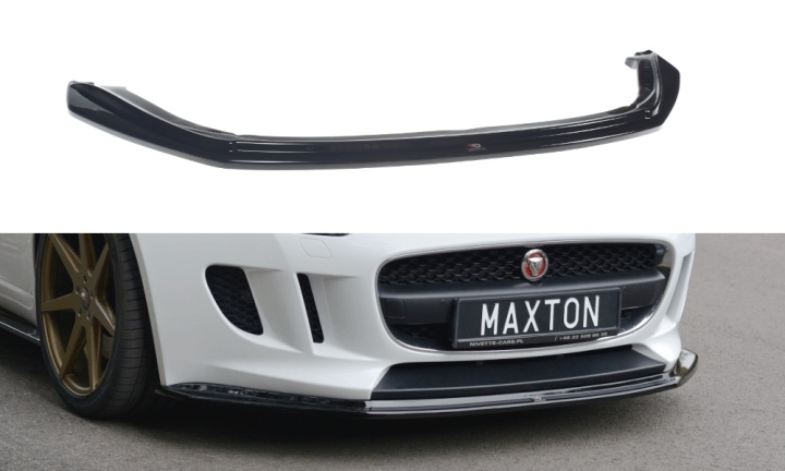 var-JA-F-TYPE-1-FD1T Jaguar F-Type 2013-2016 Frontsplitter V.1 Maxton Design 