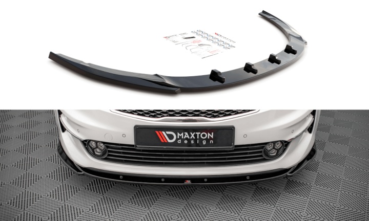 var-KI-OP-2-FD2T KIA Optima Mk4 2015-2020 Frontsplitter V.2 Maxton Design 