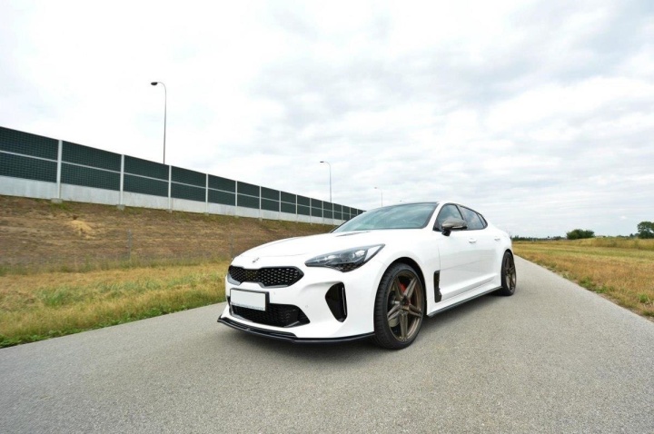 var-KI-ST-1-GT-FD2T KIA Stinger GT 2017+ Frontsplitter V.2 Maxton Design 