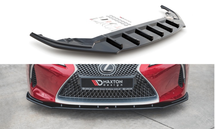 var-LE-LC-500-FD1T Lexus LC 500 2017+ Frontsplitter V.1 Maxton Design 