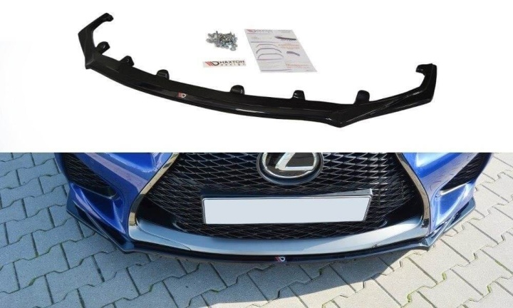 var-LE-RCF-1-FD1T Lexus RC F 2014-2018 Frontsplitter V.1 Maxton Design 