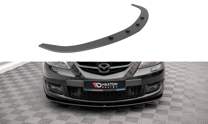 var-MA3MPS1CNC-FD1B Mazda 3 MPS Mk1 2006-2008 Street Pro Frontsplitter V.1 Maxton Design 