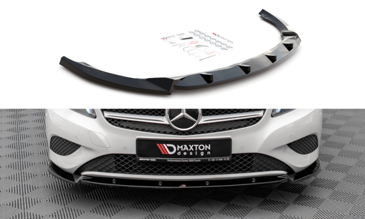 var-ME-A-176-FD1T Mercedes A-Klass W176 2012-2015 Frontsplitter V.1 Maxton Design 